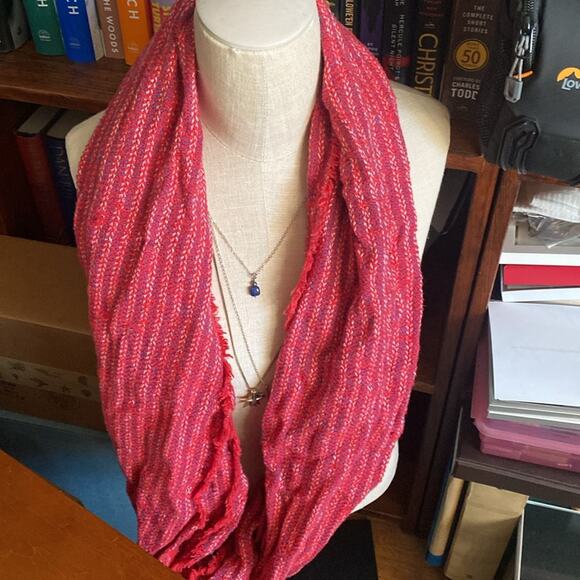 J CREW Red white and blue Infinity scarf - Picture 4 of 6